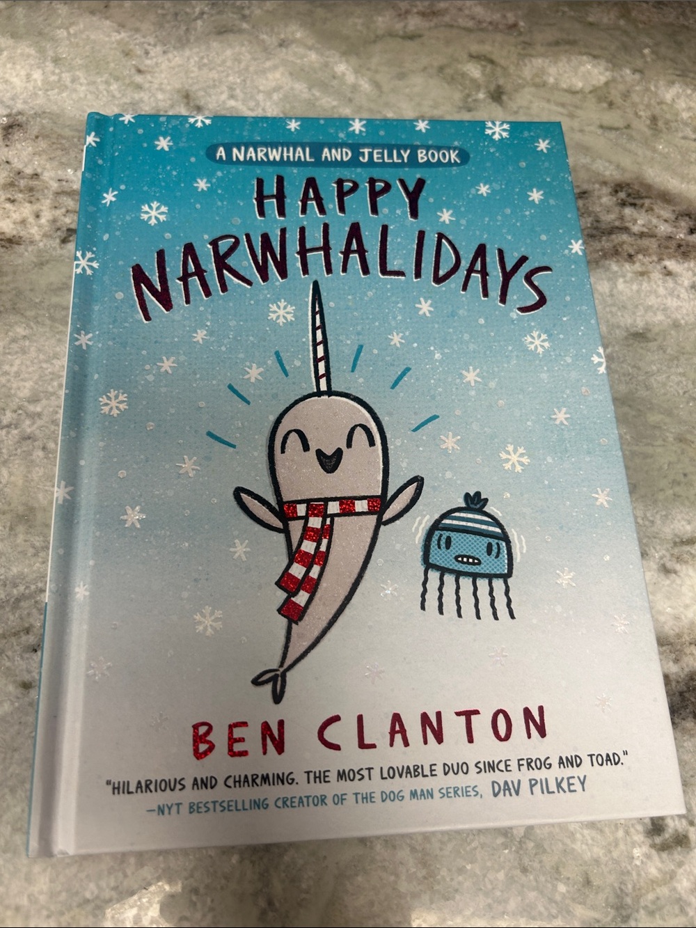 Happy Narwhalidays by Ben Clanton - Blue Holiday Kids Book